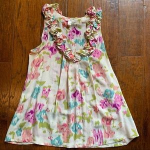 Trinity floral chiffon tank size Small